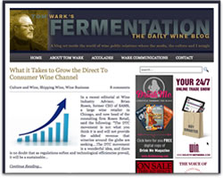 Screenshot of Fermentation Wine blog